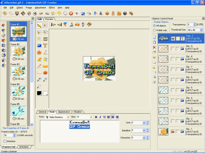EximiousSoft GIF Creator Screenshot